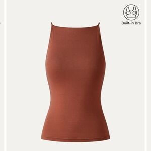 NWT OGL Rust Sleeveless Brami Top with Built-in Support